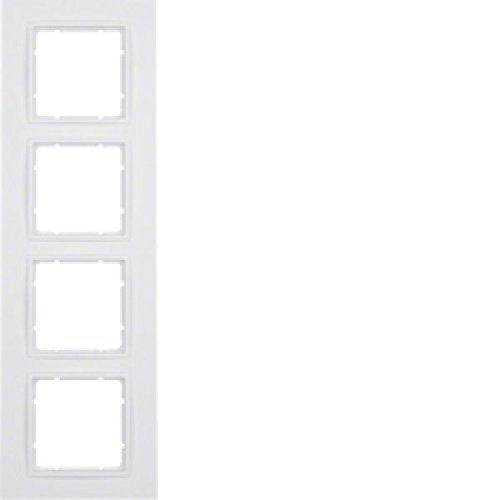 Berker 10146919 Rahmen 4fach B.7 polarweiß, matt Mesch Shop Berker 10146919 Rahmen 4fach B.7 polarweiß, matt Mesch Shop